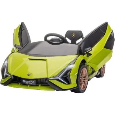 Super Car 12 V Enfant Vert Effets Sonores & Lumineux