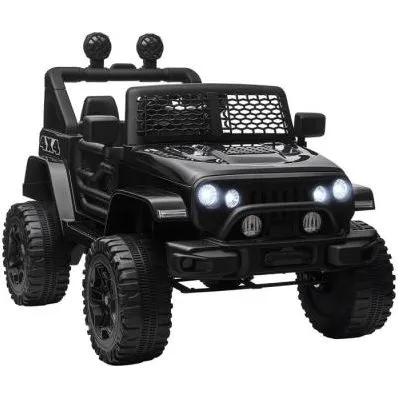 HOMCOM Voiture lectrique 4x4 enfant 12V noir