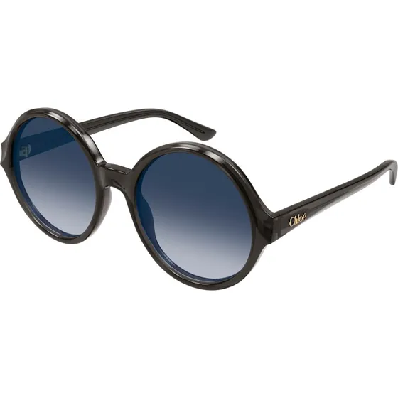 Chloé CH0290S Lunettes de Soleil Rondes Acétate Gris-Bleu