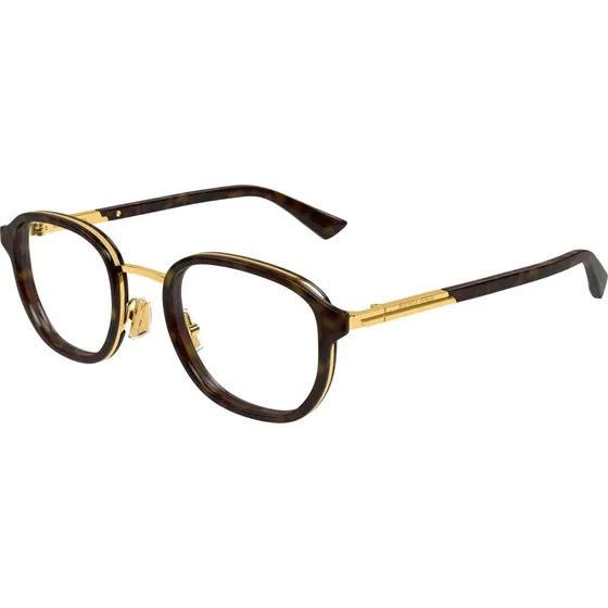 Bottega Veneta BV1376O 002 Lunettes de vue rondes en acétate Havane