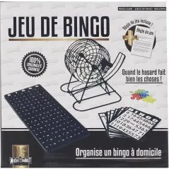 Bingo 23cm Noir & Blanc - Kit de Jeu  Domicile