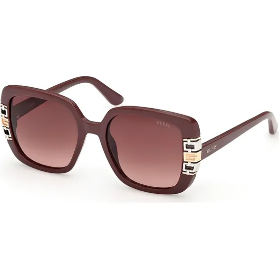 Guess GU00294 69F Lunettes de soleil carrées Bordeaux pour Femme