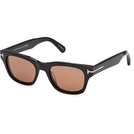 TOM FORD Lunettes de soleil FT1357 CALEB-02 Noir Marron Carré