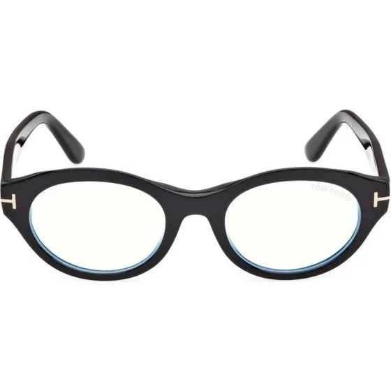 Tom Ford FT6172-B Lunettes de Vue Ovales Noir avec Filtre Bleu