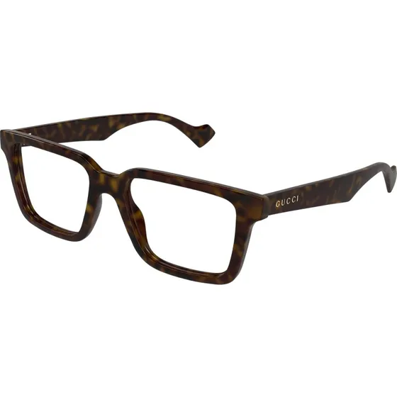 Gucci Homme GG1729O 006 Montures Optiques Carrées Havane Transparent