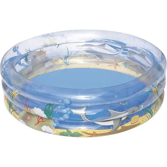 Bestway Piscine gonflable transparente Sea Life