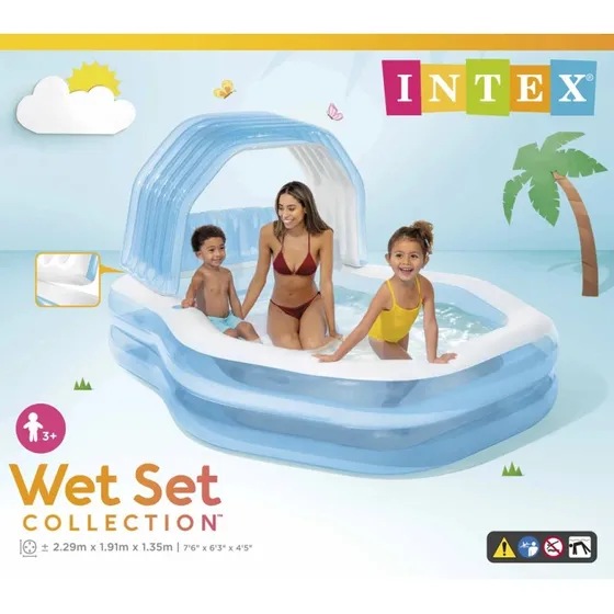 Intex Piscine Gonflable Enfant Arcade 229 cm Bleu