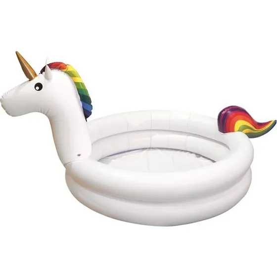 Licorne Blanc 192 cm Piscinette Gonflable