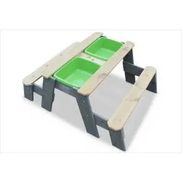 Exit Aksent Table  sable, eau et pique-nique + 2 bancs