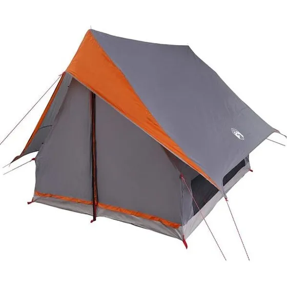 vidaXL Tente Familiale Gris/Orange 315x286x200 cm