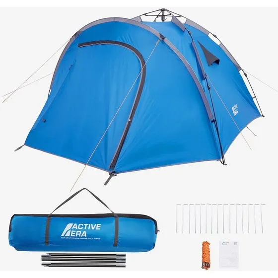 Tente Instantanée Familiale Premium 4 Pers - Noir