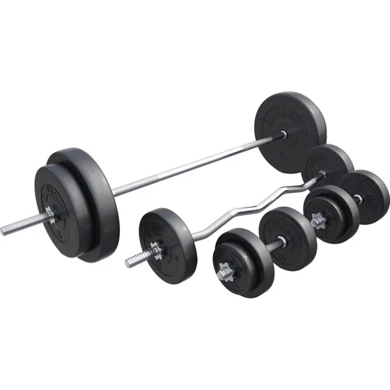 PowerFit Set d'haltères en plastique 100 kg