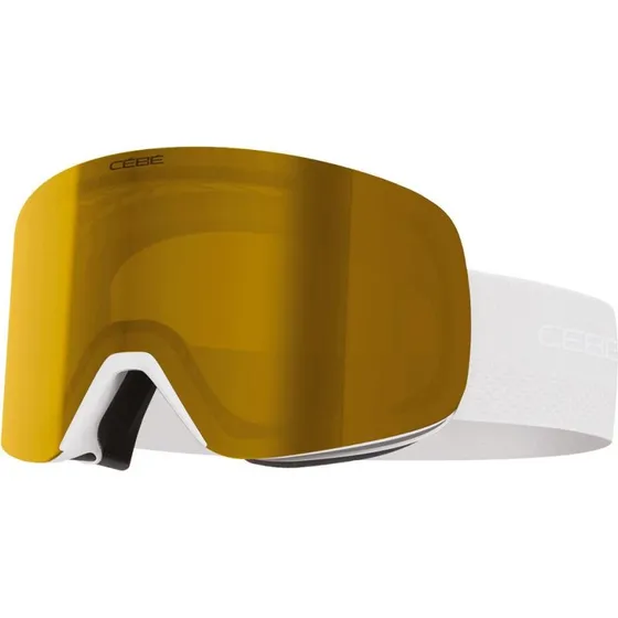 Cebe Striker 2 Sm Masque Ski Blanc Marron Gold Mirror