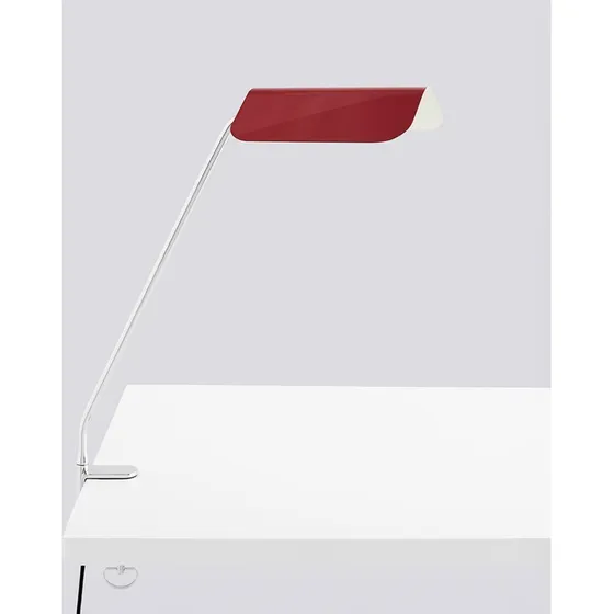 HAY Lampe à pince Apex, Rouge, Acier, E14