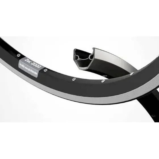 Rigida Jante 28 pouces ZAC2000 noire 24,6 mm 36 trous