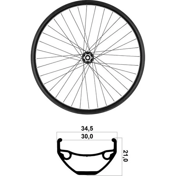 MVTEK Roue Avant 29'' TLR BOOST 36 Rayons