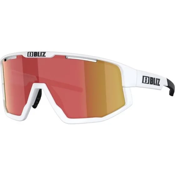 Bliz Fusion Lunettes de Soleil Blanc avec Verres Rouges