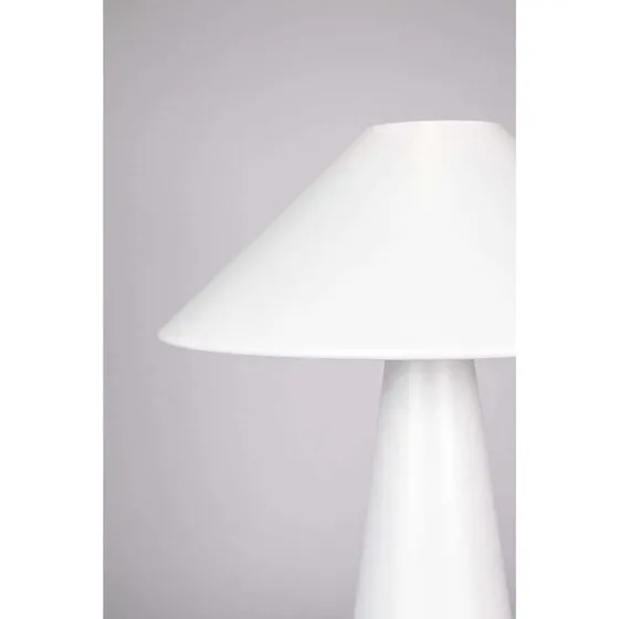 Globen Lighting Cannes Lampe de Table Blanche en Métal
