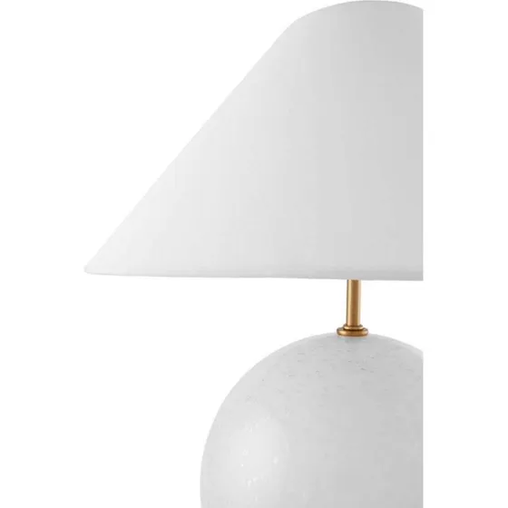 Globen Lighting Iris 35 Lampe de Table Blanche en Verre