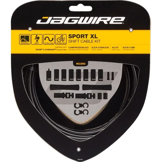 Jagwire Sport XL Kit Câble/Gaine Dérailleur Noir