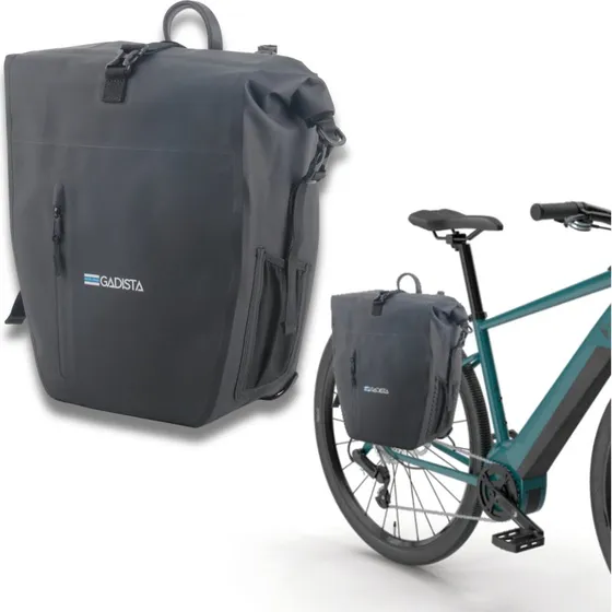 GADISTA Sacoche Vélo 2-en-1 TPU Étanche 25L