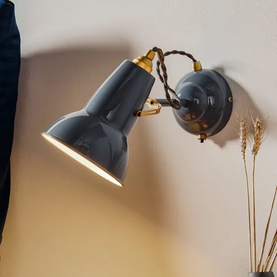 Anglepoise Original 1227 Brass Elephant Grey - Applique Murale