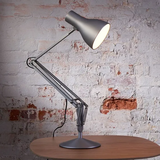 Anglepoise Type 75 Lampe à poser argentée brillante