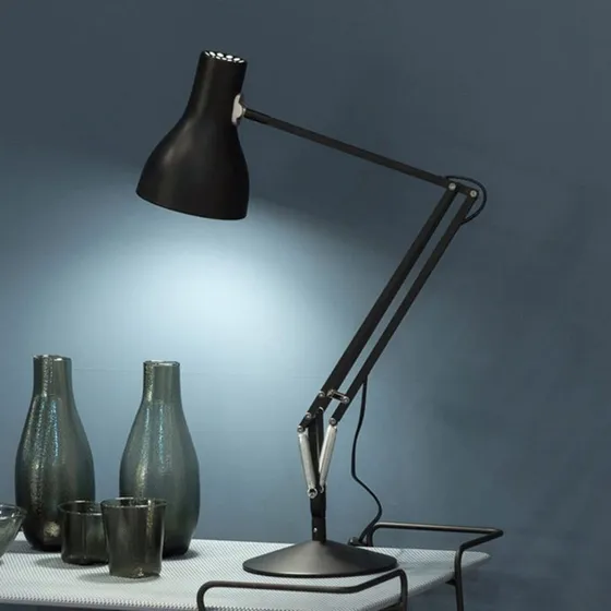 Anglepoise Type 75 Lampe à poser noire velours