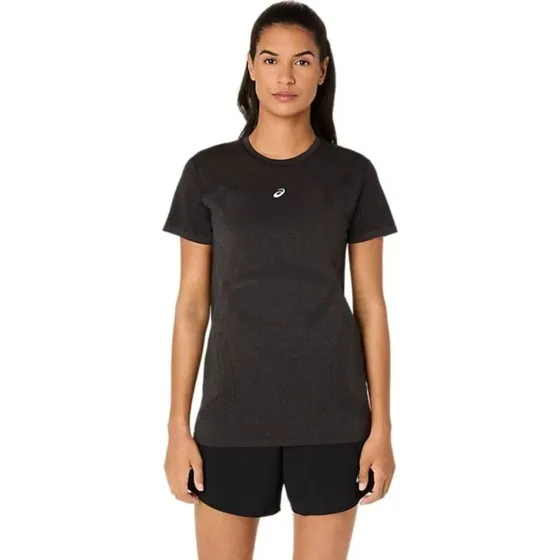 Asics Maillot de Course Seamless Femme - Noir