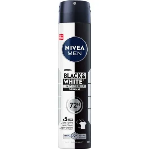 Nivea Men Déodorant Black & White 48h Spray 200ml