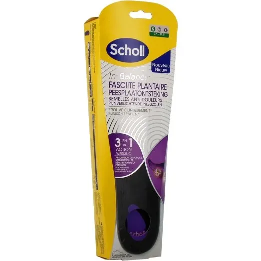 Scholl In-Balance Semelles Fasciite Plantaire Taille M