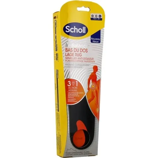 Scholl Semelles In-Balance Anti-Douleur Bas du Dos Taille M