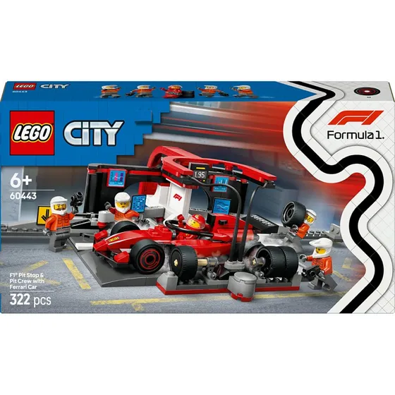 LEGO City 60443 Arrt au stand F1 Ferrari
