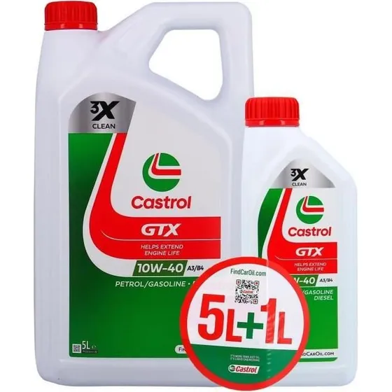Castrol GTX Ultraclean 10W-40 A3/B4 5L+1L
