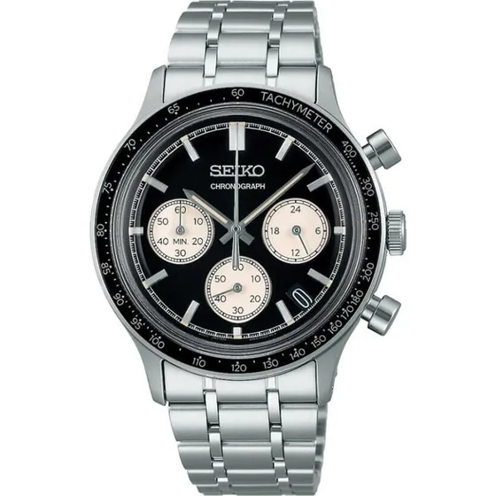 Seiko SSB479P1 Montre Sport Chronographe Quartz Noir 38,7 mm