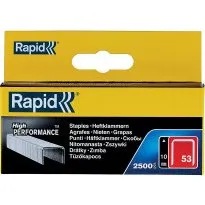 Rapid Agrafes Fil Fin n53 10 mm Galvanises 2500 pcs