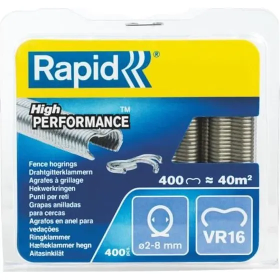 Rapid Agrafes VR16 Galvanises 400 pices