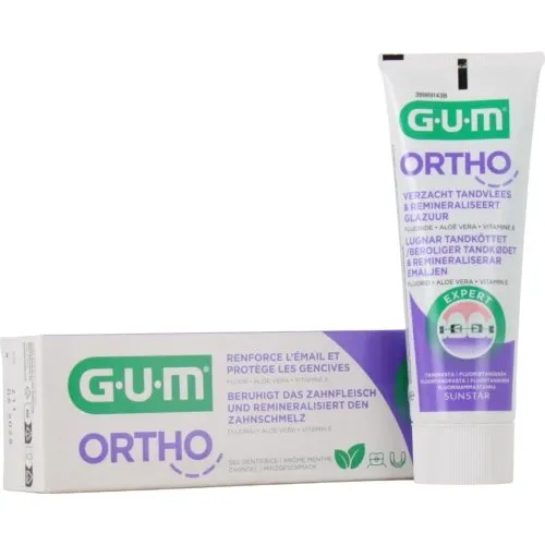 GUM Gel Dentifrice Ortho Fluoré 75 ml