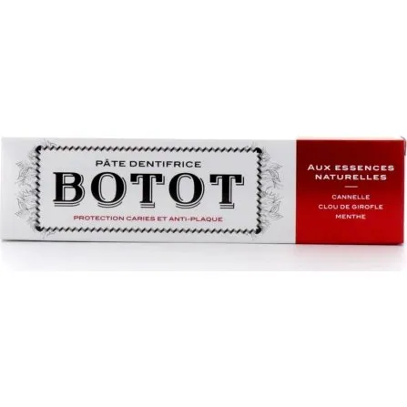 Botot Pâte Dentifrice Cannelle Clou de Girofle Menthe 2x75ml