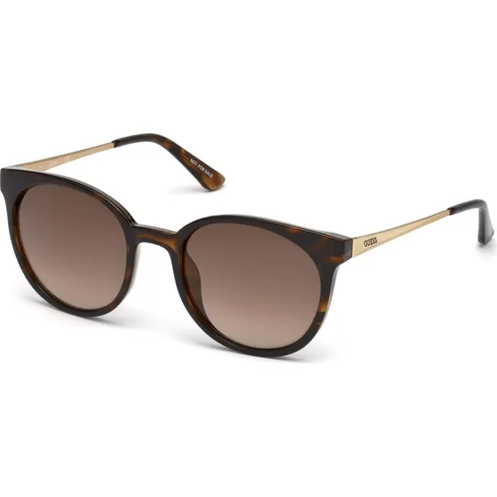Guess GU7503 Lunettes de Soleil Rondes Havane