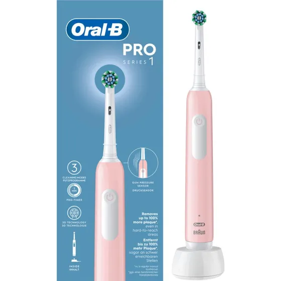 Oral-B Pro 1 Rose Cross Action Brosse à dents électrique