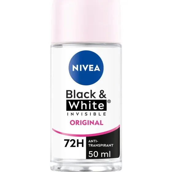 Nivea Black & White Invisible Déodorant 48h Roll-On 50 ml