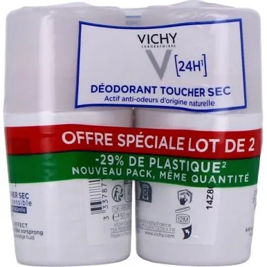 Vichy Déodorant Bille 24h Sans Aluminium Toucher Sec