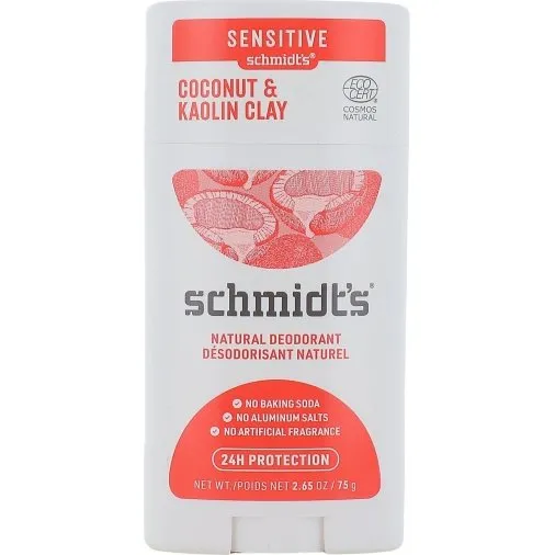 Schmidt's Déodorant Noix de Coco et Argile Kaolin 2x75g