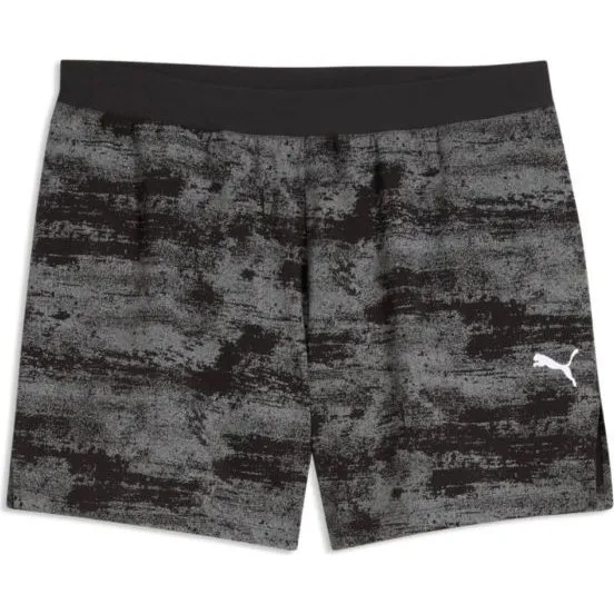 Short Puma Dreamrun 5" Brightstride AOP Gris Foncé Noir - XL
