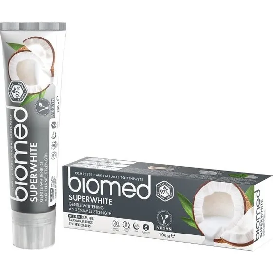 Biomed Superwhite Dentifrice Sans Fluor 100g