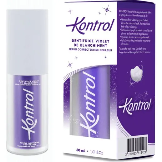 Kontrol Dentifrice Violet 30ml Blancheur 4-en-1