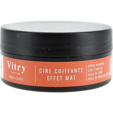 Vitry Men Care Cire Coiffante Effet Mat 80g