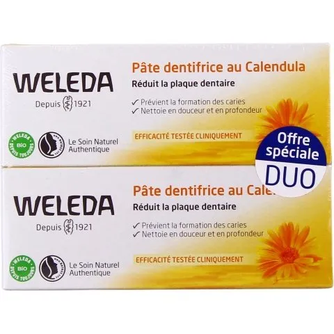 Weleda Pte Dentifrice au Calendula 2 x 75 ml