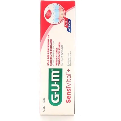 Gum SensiVital+ Dentifrice Fluor 75ml